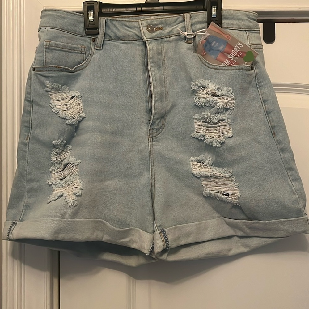Wax Jeans High Rise Distressed Vintage Stretch Cuffed size 1X